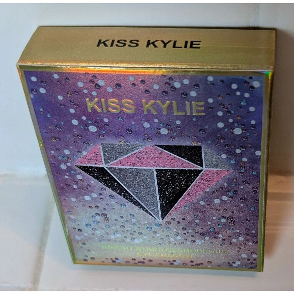 KISS KYLIE Bright Stars Glamorous 6-Color Eyeshadow Palette NIB Shimmer Glitter